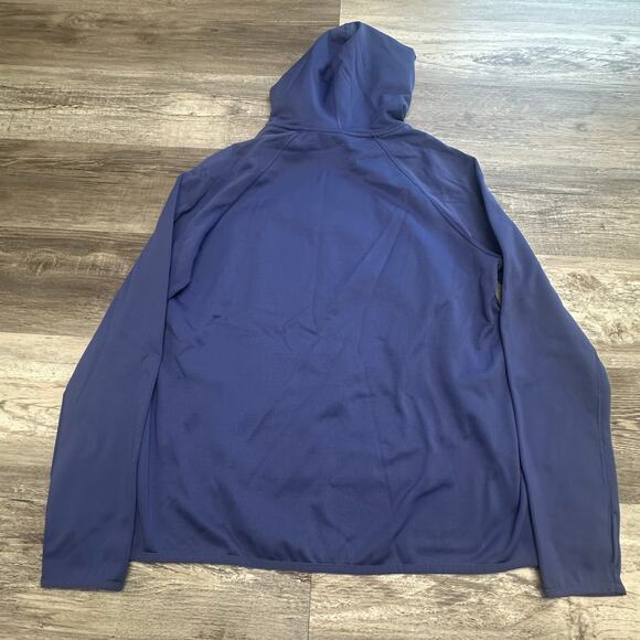 Nike Womens Purple L Dri-Fit Thumb‎ Hole Athletic Sporty Swoosh Hoodie Swoosh - Picture 4 of 11